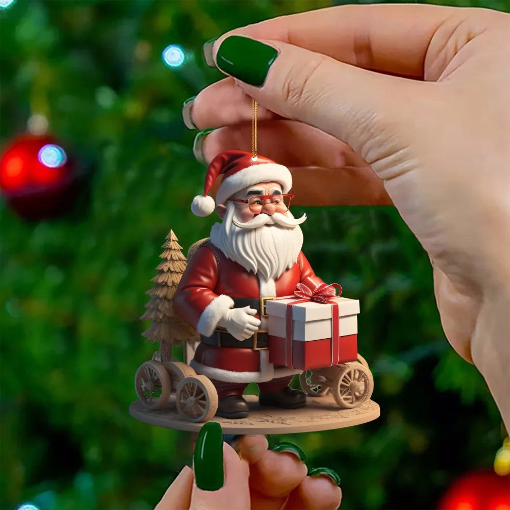FestiveClaus | Père Noël Décorations d'arbre de Noël suspendues