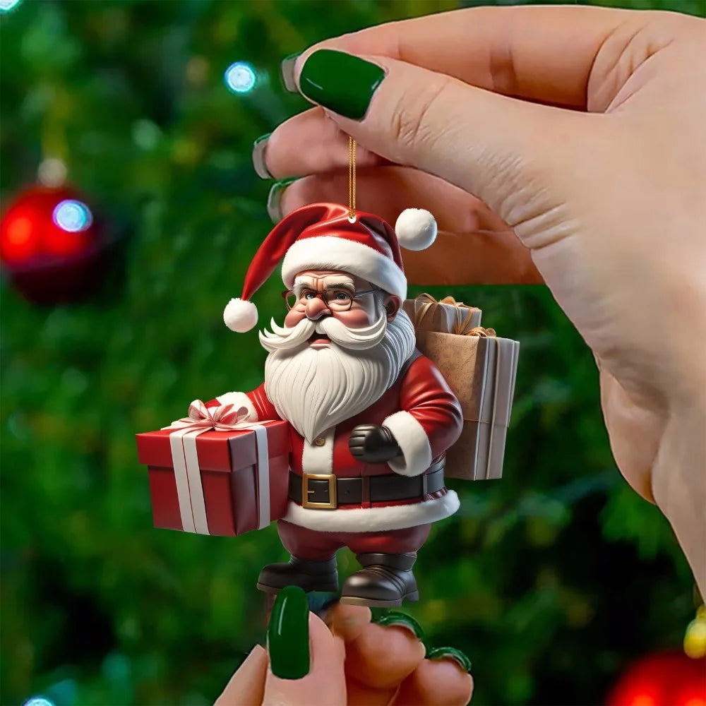FestiveClaus | Père Noël Décorations d'arbre de Noël suspendues