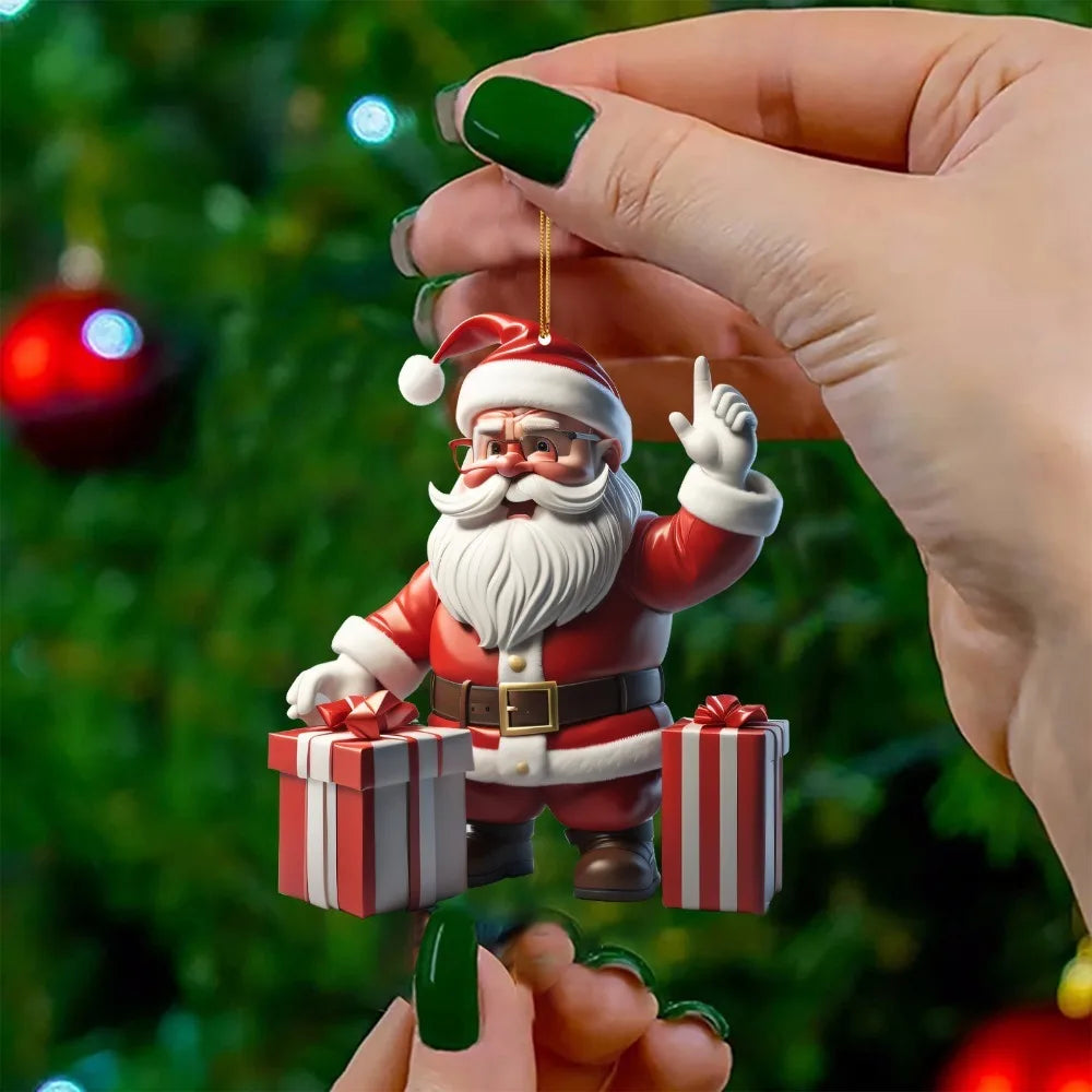 FestiveClaus | Père Noël Décorations d'arbre de Noël suspendues