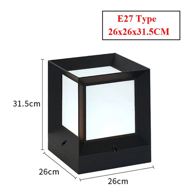 PillarGlow - Lampe de pilier de portail pour l'extérieur
