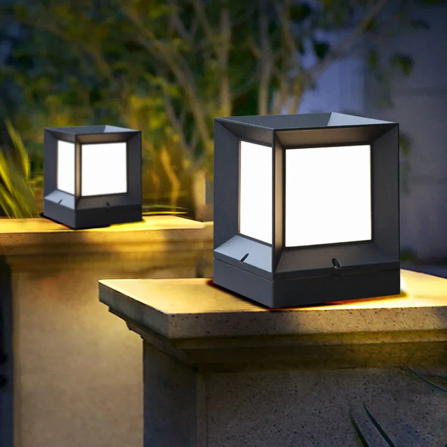 PillarGlow - Lampe de pilier de portail pour l'extérieur