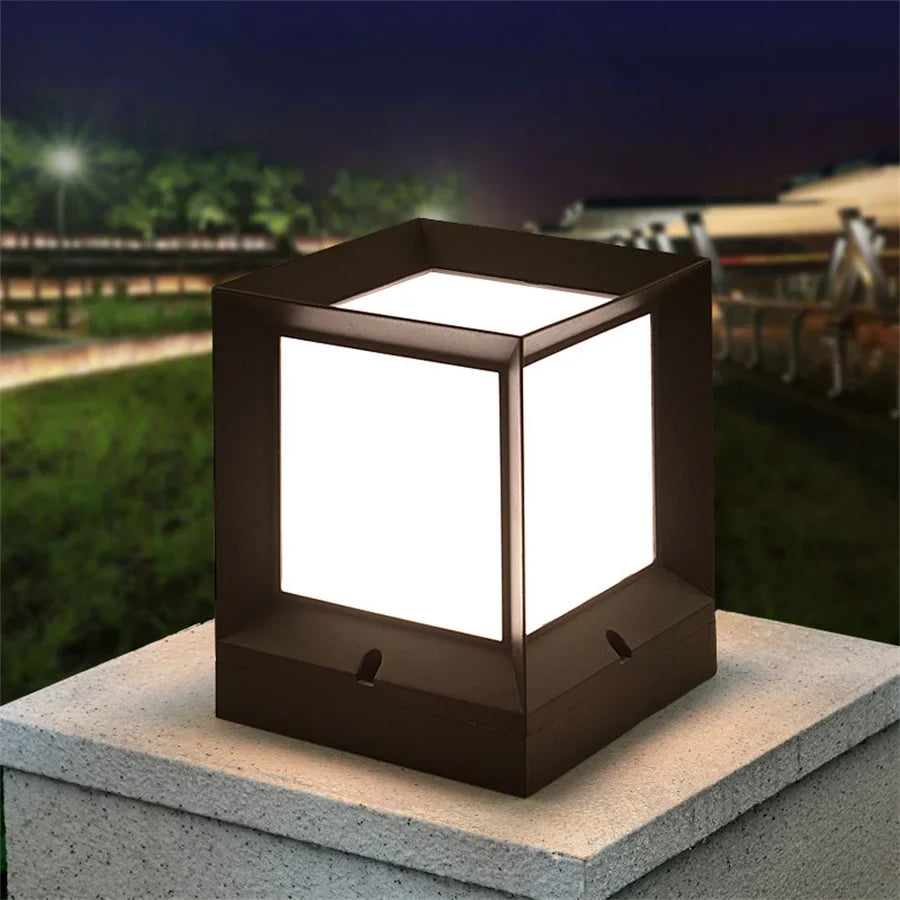 PillarGlow - Lampe de pilier de portail pour l'extérieur
