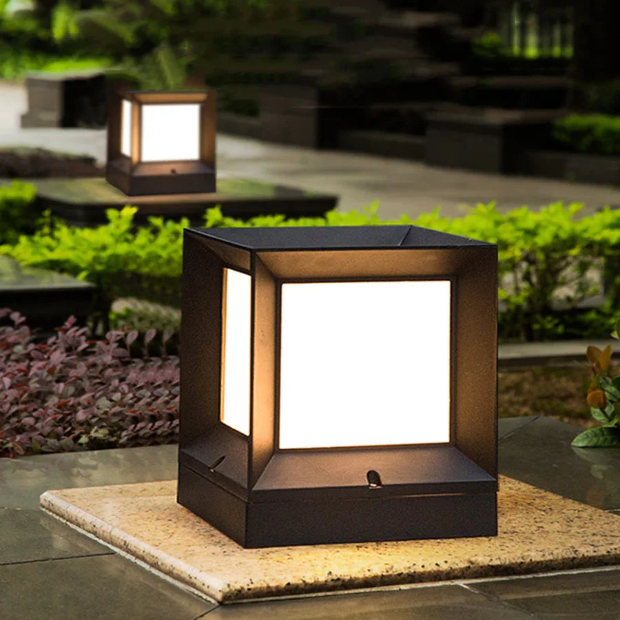 PillarGlow - Lampe de pilier de portail pour l'extérieur