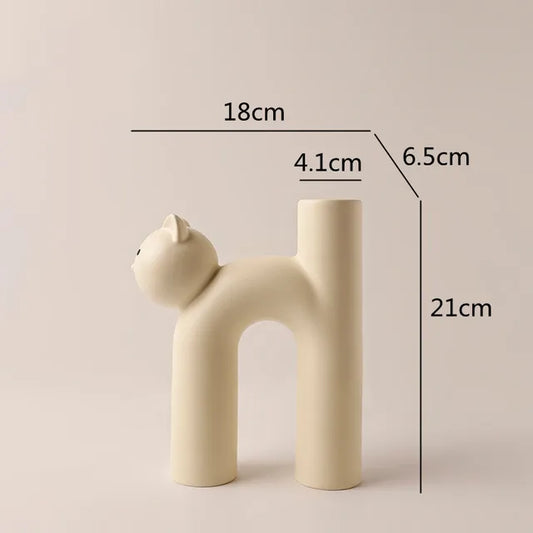 PurrPose - Vase à fleurs en forme de H pour chats